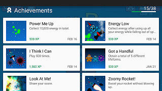 Earn mobile game achievements and rewards when you fly your rocket.